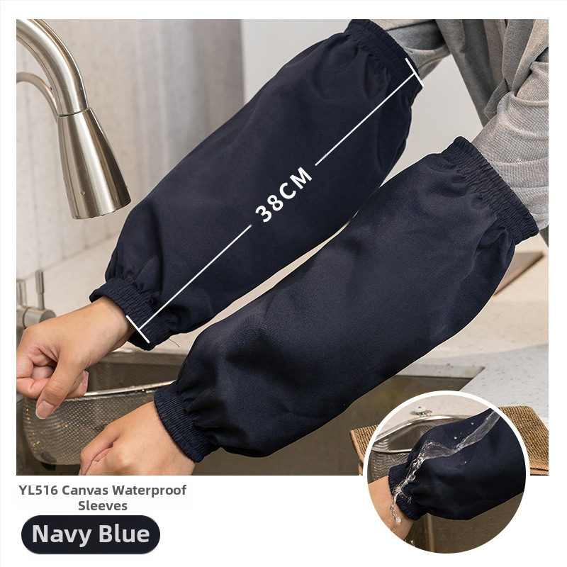 Veekindel ja õlikindel PU meeste ja naiste varrukad täiskasvanutele, töö- ja majapidamisabilistele, koristajatele, saastumisvastane varrukas, lõuend, must