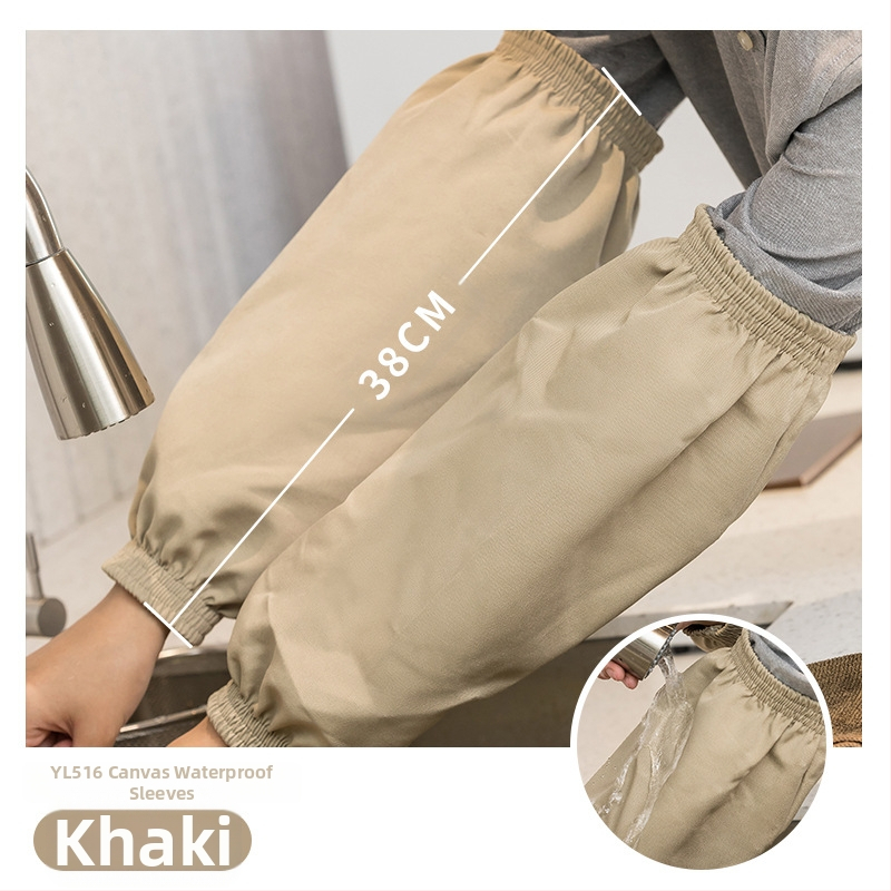 Veekindel ja õlikindel PU meeste ja naiste varrukad täiskasvanutele, töö- ja majapidamisabilistele, koristajatele, saastumisvastane varrukas, lõuend, must