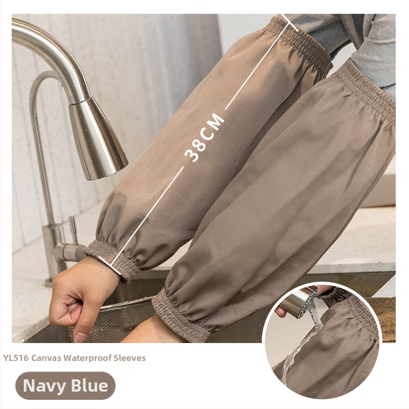 Veekindel ja õlikindel PU meeste ja naiste varrukad täiskasvanutele, töö- ja majapidamisabilistele, koristajatele, saastumisvastane varrukas, lõuend, must