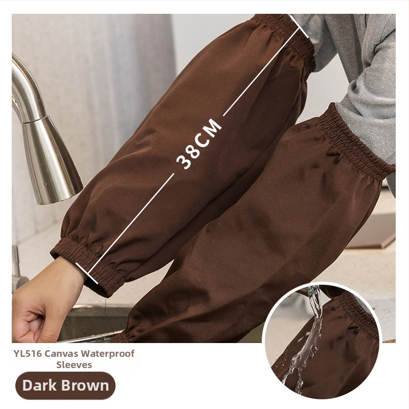 Veekindel ja õlikindel PU meeste ja naiste varrukad täiskasvanutele, töö- ja majapidamisabilistele, koristajatele, saastumisvastane varrukas, lõuend, must