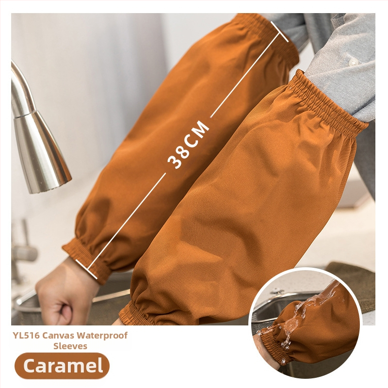 Veekindel ja õlikindel PU meeste ja naiste varrukad täiskasvanutele, töö- ja majapidamisabilistele, koristajatele, saastumisvastane varrukas, lõuend, must