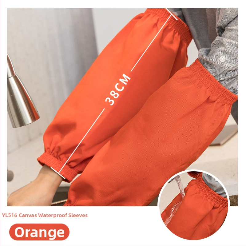 Veekindel ja õlikindel PU meeste ja naiste varrukad täiskasvanutele, töö- ja majapidamisabilistele, koristajatele, saastumisvastane varrukas, lõuend, must