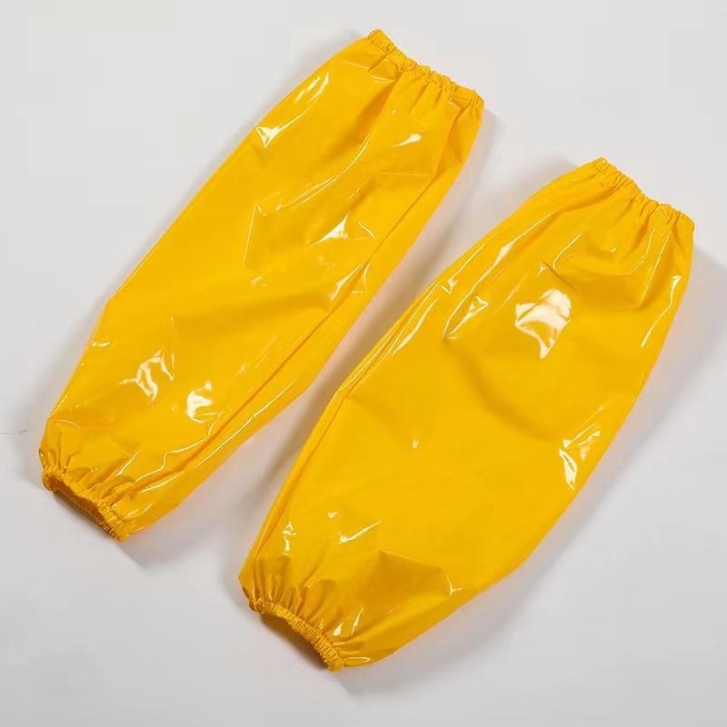 Veekindel ja õlikindel PU meeste ja naiste varrukad täiskasvanutele, töö- ja majapidamisabilistele, koristajatele, saastumisvastane varrukas, lõuend, must