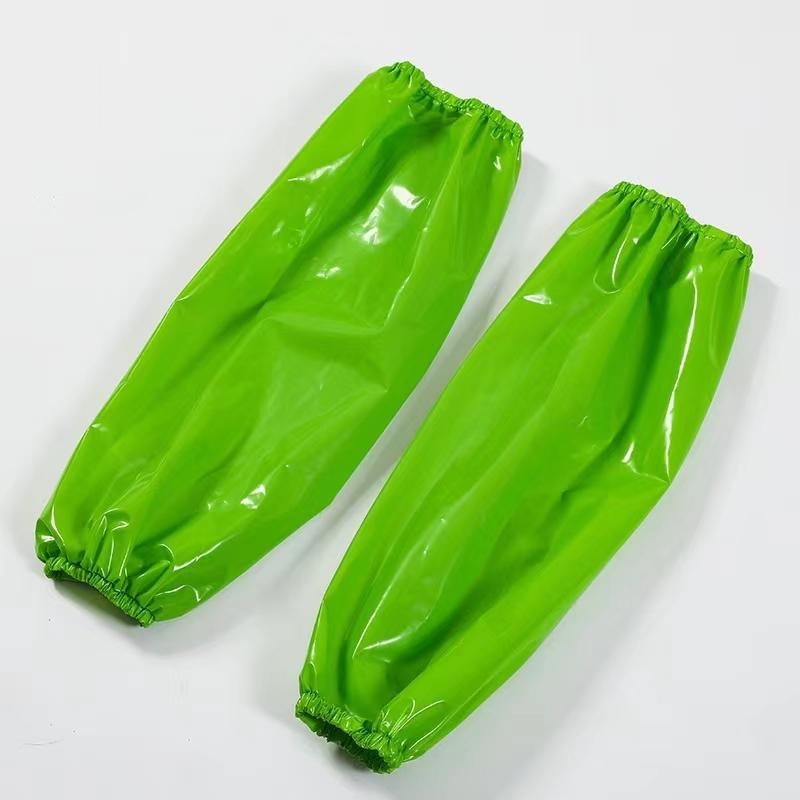 Veekindel ja õlikindel PU meeste ja naiste varrukad täiskasvanutele, töö- ja majapidamisabilistele, koristajatele, saastumisvastane varrukas, lõuend, must