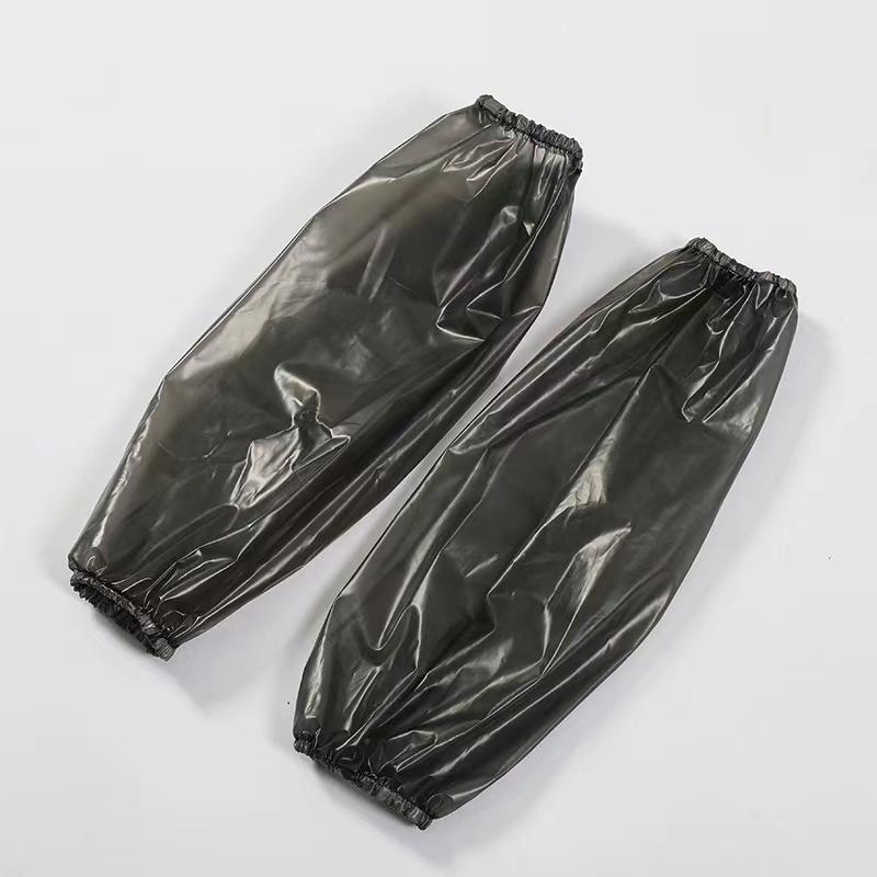 Veekindel ja õlikindel PU meeste ja naiste varrukad täiskasvanutele, töö- ja majapidamisabilistele, koristajatele, saastumisvastane varrukas, lõuend, must