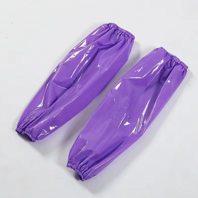 Veekindel ja õlikindel PU meeste ja naiste varrukad täiskasvanutele, töö- ja majapidamisabilistele, koristajatele, saastumisvastane varrukas, lõuend, must