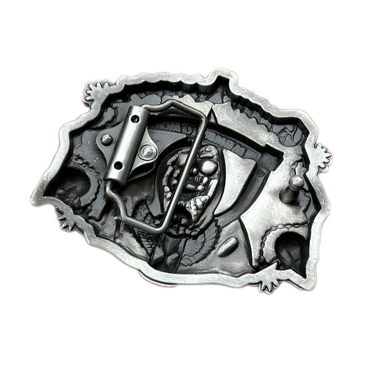 [Yin Speed] Tarpvalstybinė tume Mirties kaukolės asmenybės pankroko lygios sagties vyriška diržo sagtis