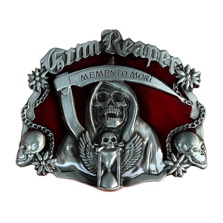 [Yin Speed] Tarpvalstybinė tume Mirties kaukolės asmenybės pankroko lygios sagties vyriška diržo sagtis