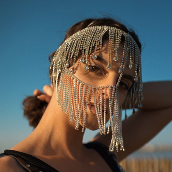 Европа и Съединените щати трансгранични аксесоари ins блогър с преувеличена маска личност улична танцова маска маска с пискюли