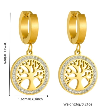 Euroopa ja Ameerika moodne retrohõnguline roostevabast terasest võrgust õõnes bambuskett elupuu männikivist käevõru kõrvarõngad kaelakee