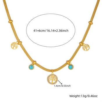 Euroopa ja Ameerika moodne retrohõnguline roostevabast terasest võrgust õõnes bambuskett elupuu männikivist käevõru kõrvarõngad kaelakee