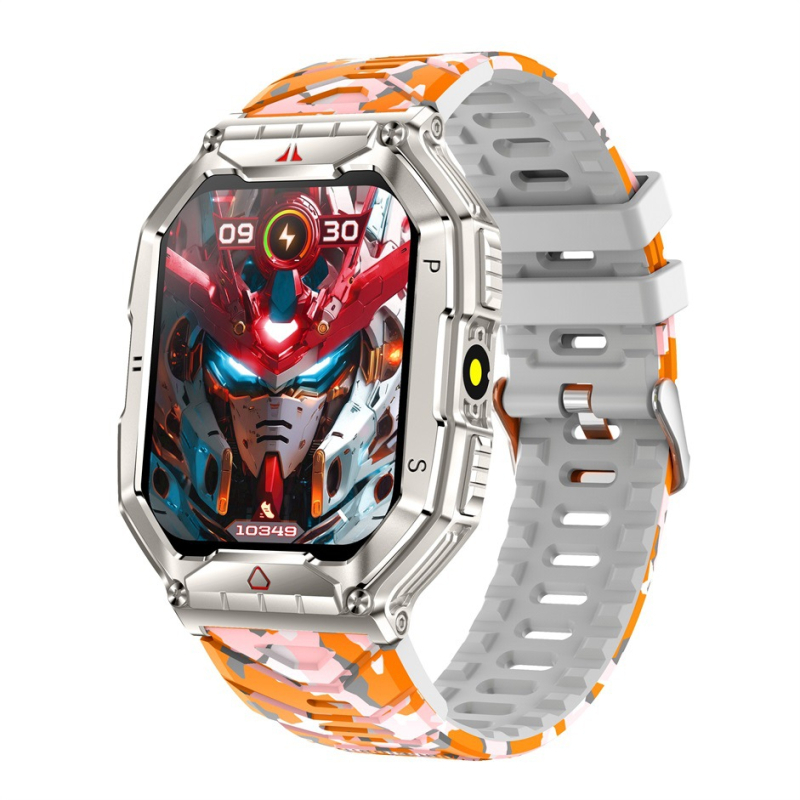 Novi KR82 pametni sat s Bluetooth pozivima, trostrukim otpornim vanjskim kompasom, iglom za mjerenje tlaka u stvarnom vremenu, otkucajima srca i kisikom u krvi.