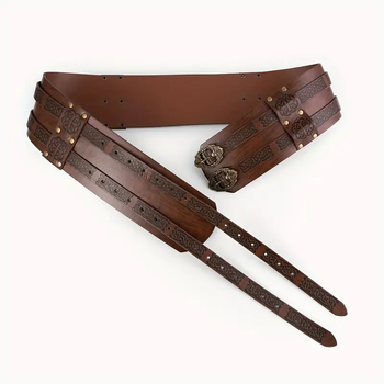 Viduslaiku kostīms, regulējama josta, plaukstu sargi, KOSPLEJA kostīms, skatuves aksesuāri, gladiatora priekšnesums