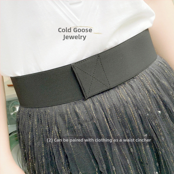 Cold Goose - Natural Terahertz Energy Stone tépőzáras rugalmas öv deréktömítés férfiaknak és nőknek, karcsúsító, vékony derékra