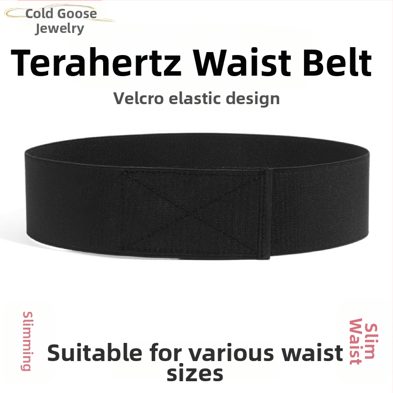 Cold Goose - Natural Terahertz Energy Stone tépőzáras rugalmas öv deréktömítés férfiaknak és nőknek, karcsúsító, vékony derékra