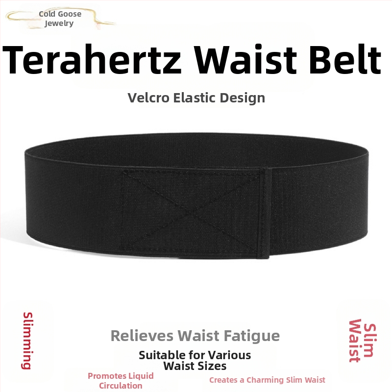Cold Goose - Natural Terahertz Energy Stone tépőzáras rugalmas öv deréktömítés férfiaknak és nőknek, karcsúsító, vékony derékra