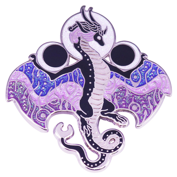 Flash Magic Dragon kemény zománctű divatos személyiség hátizsák dekoratív gallértű