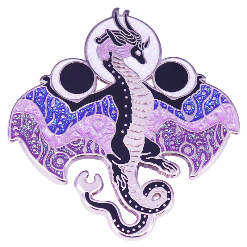 Flash Magic Dragon kemény zománctű divatos személyiség hátizsák dekoratív gallértű