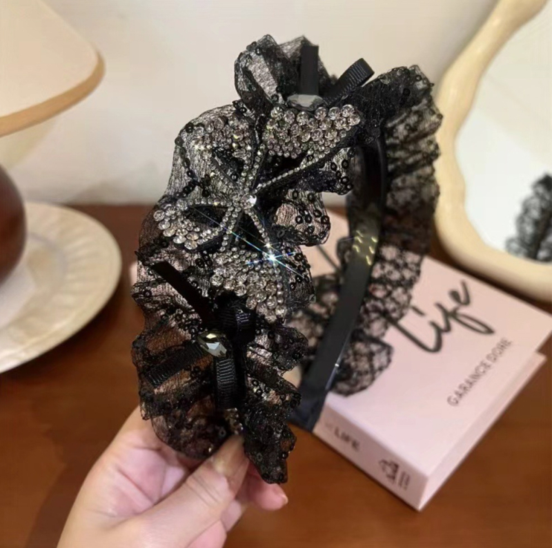 2024 tavaszi/nyári új csipkemasni fejpánt karcsúbb megjelenésért, hajkiegészítő karcsúbb megjelenésért és magasabb hajvonalért