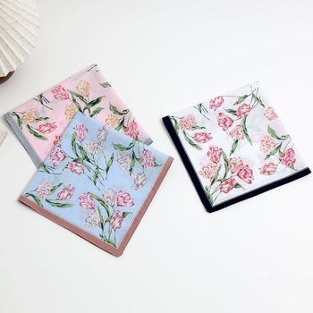 Moteriška medvilninė marginta nosinė, minkšta medvilninė nosinė, plona, sugerianti prakaitą, rankšluostis, vestuvių reikmenys, lydinti dovana