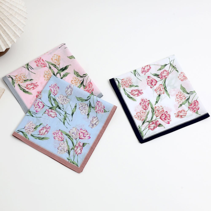 Moteriška medvilninė marginta nosinė, minkšta medvilninė nosinė, plona, sugerianti prakaitą, rankšluostis, vestuvių reikmenys, lydinti dovana