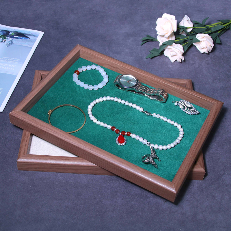 Határokon átnyúló ékszertálca textúra könnyű luxus nyaklánc medál fülbevaló karkötő gyűrű fülbevaló karkötő bemutató tányér