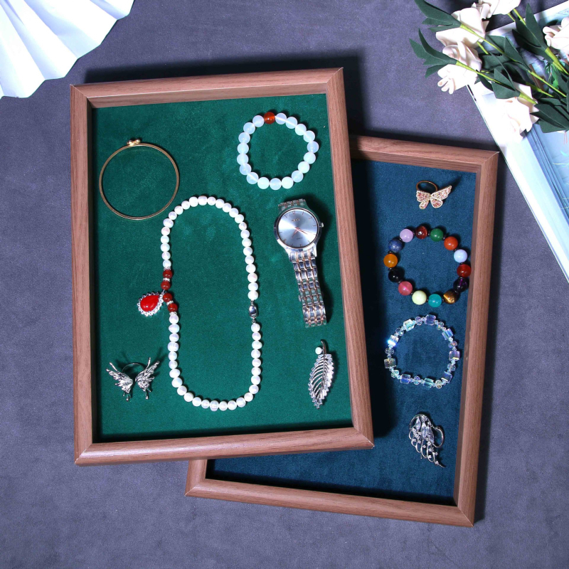 Határokon átnyúló ékszertálca textúra könnyű luxus nyaklánc medál fülbevaló karkötő gyűrű fülbevaló karkötő bemutató tányér