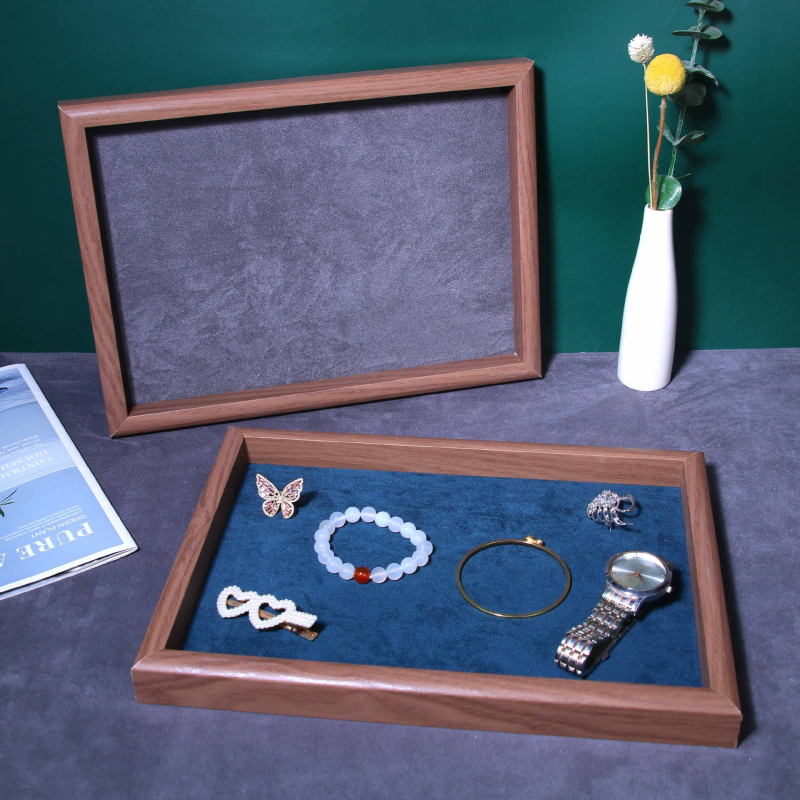 Határokon átnyúló ékszertálca textúra könnyű luxus nyaklánc medál fülbevaló karkötő gyűrű fülbevaló karkötő bemutató tányér