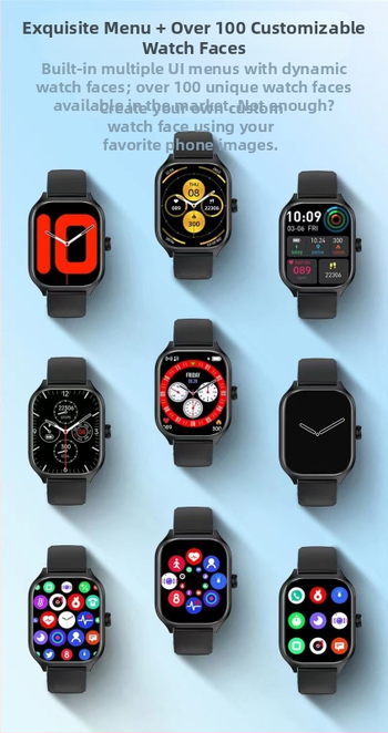 Huaqiangbei Novi Huami F4 Pametni sat 2.1 Veliki Zaslon Bluetooth Pozivi Prozračnost Reprodukcija Glazbe Otkucaji srca Sport