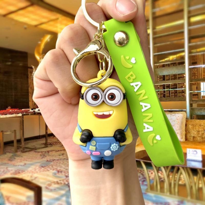 Új minions kulcstartó gyerek páros hátizsák kiegészítők Bob Kevin Stewart autós kulcstartó medál