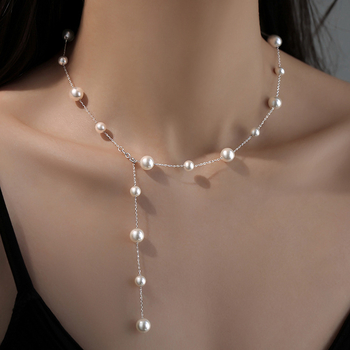 S925 Ασημένιο Κολιέ Ginky Star Light Πολυτελές 2024 Νέα Άφιξη Shijia Pearl Tassel Κολιέ Αλυσίδα Κορίτσια Υψηλής Ποιότητας Αλυσίδα Κλειδαριάς