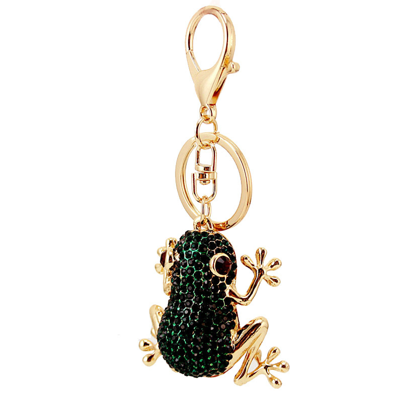 Kūrybingas mielas animacinis Mung pupelių varlės varlės gyvūno raktų pakabukas raktų pakabukas metalinis pakabukas amatas maža dovana 950