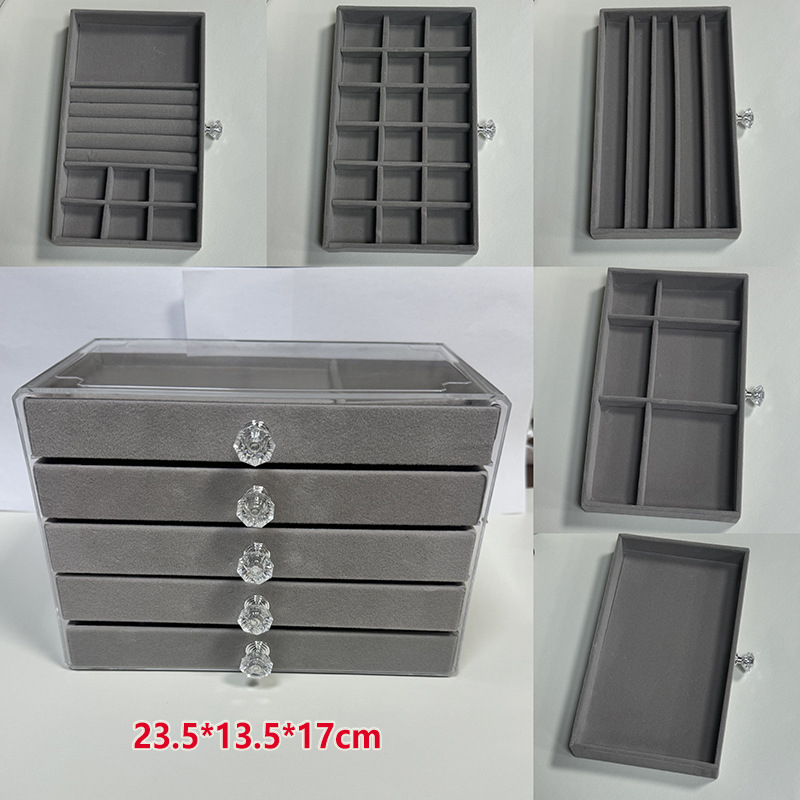 2024 új ékszerdoboz, többrétegű, nagy kapacitású ékszer, karkötő, nyaklánc, fülbevaló, fülbevaló, gyűrű, különféle tárolási lehetőségek