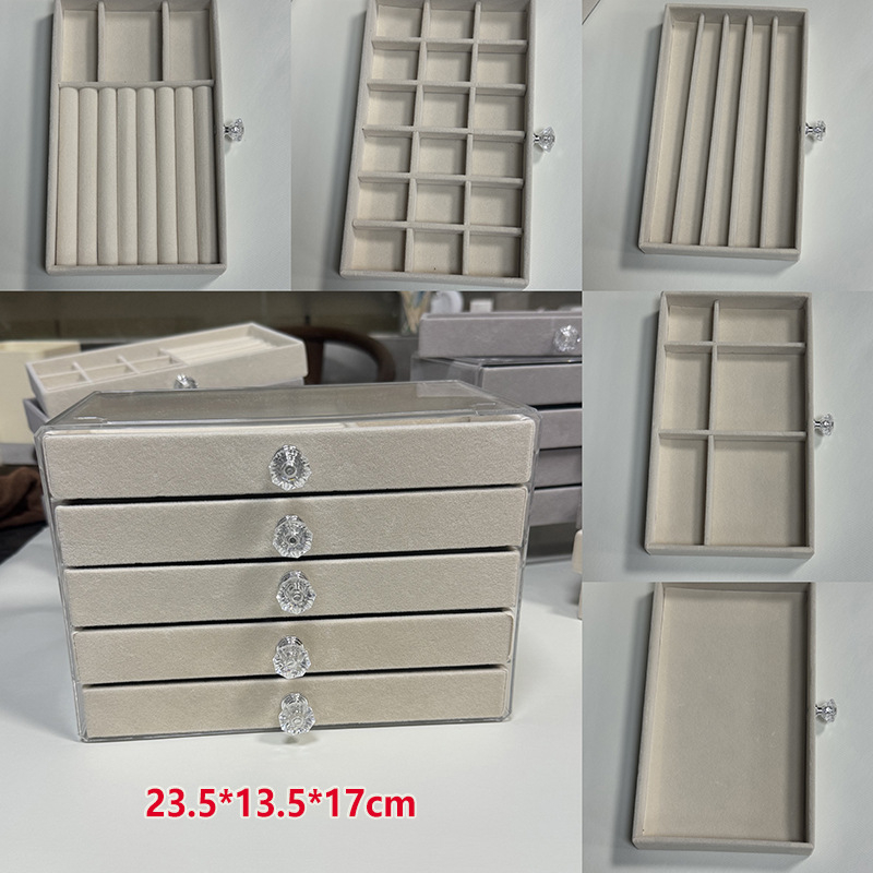 2024 új ékszerdoboz, többrétegű, nagy kapacitású ékszer, karkötő, nyaklánc, fülbevaló, fülbevaló, gyűrű, különféle tárolási lehetőségek