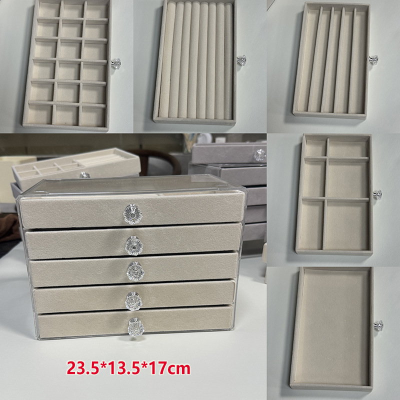 2024 új ékszerdoboz, többrétegű, nagy kapacitású ékszer, karkötő, nyaklánc, fülbevaló, fülbevaló, gyűrű, különféle tárolási lehetőségek