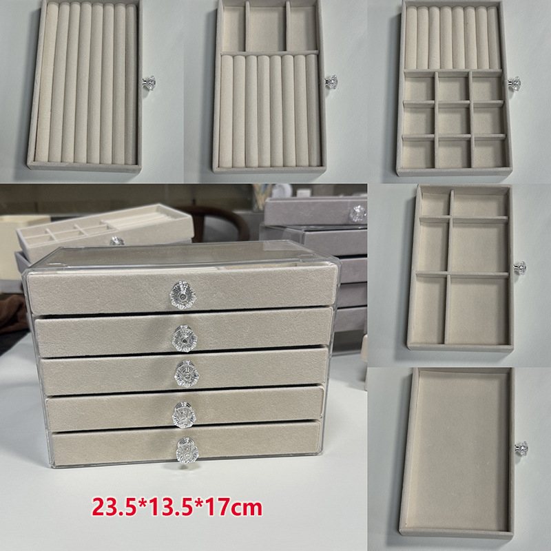 2024 új ékszerdoboz, többrétegű, nagy kapacitású ékszer, karkötő, nyaklánc, fülbevaló, fülbevaló, gyűrű, különféle tárolási lehetőségek