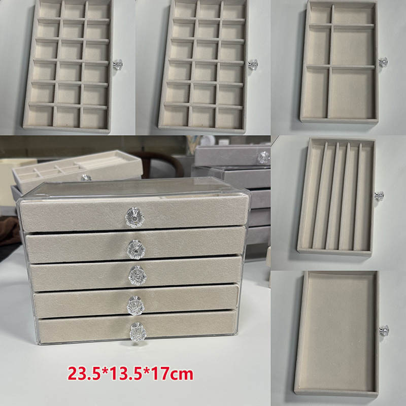 2024 új ékszerdoboz, többrétegű, nagy kapacitású ékszer, karkötő, nyaklánc, fülbevaló, fülbevaló, gyűrű, különféle tárolási lehetőségek