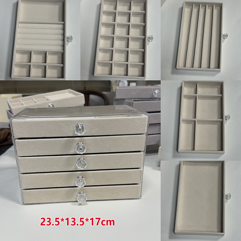 2024 új ékszerdoboz, többrétegű, nagy kapacitású ékszer, karkötő, nyaklánc, fülbevaló, fülbevaló, gyűrű, különféle tárolási lehetőségek