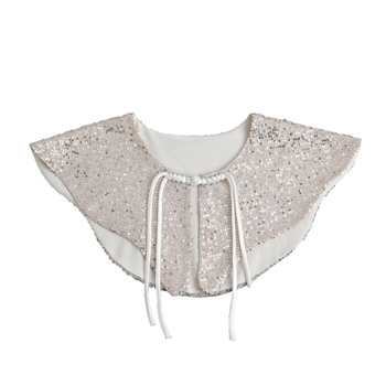 Νέο Chinoiserie Cape Shawl Heavy Industry Sequins Κομψό Ευέλικτο Ψεύτικο Κολάρο Ώμου Cloud για Γυναίκες με Εξωτερική Διακόσμηση Κολάρου Πουλόβερ