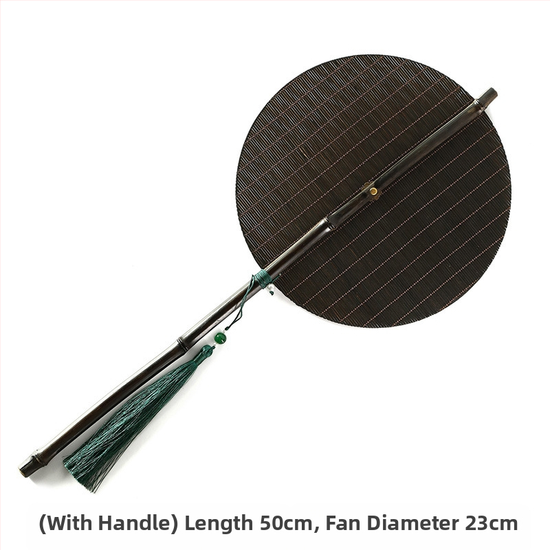 Kézzel Szőtt Bambusz Ventilátor, Hagyományos Kínai Stílusú Ventilátor, Hanfu Palota Ventilátor, Feltekerhető, Hordozható Derékventilátor, Összecsukható Ventilátor, Kínai Stílusú Nyári Hűtőventilátor