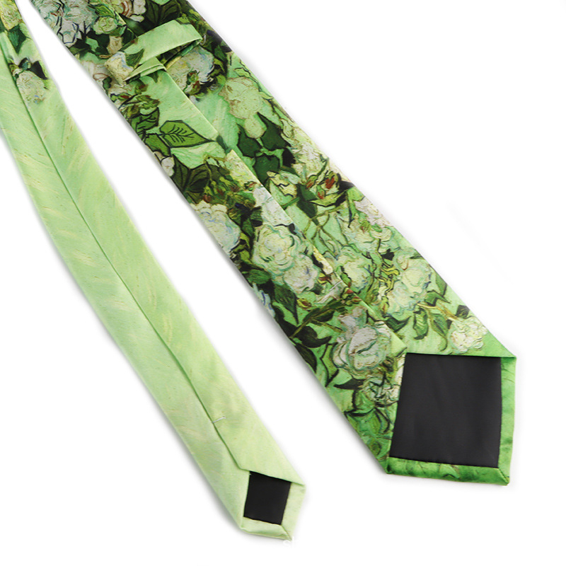 Van Gogh csillaggal díszített olajfestmény, 7 cm, eredeti férfi és női ruha, divatos, nyomtatott vintage nyakkendő, nagykereskedelem, külkereskedelem, raktáron