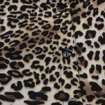 Szögletes nyakú, divatos, leopárdmintás, kígyóbőr pulóver, kardigán, hamis gallér, hamis ing, hamis gallér, unisex, exkluzív hatású