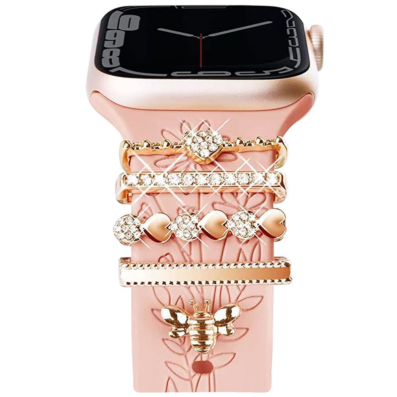 Sobib Apple Watchi rihma dekoratiivrõngale Apple Watchi universaalsele silikoonist kellarihma dekoratiivrõngale dekoratiivnaelale