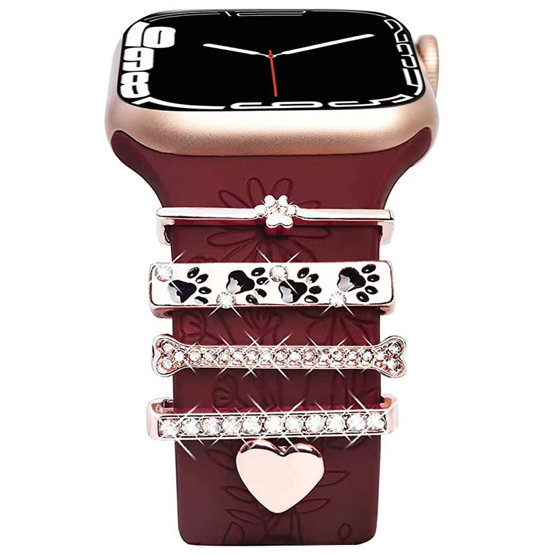 Sobib Apple Watchi rihma dekoratiivrõngale Apple Watchi universaalsele silikoonist kellarihma dekoratiivrõngale dekoratiivnaelale