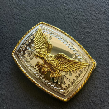 Tsingi sulamist Eagle`i kahevärviline galvaniseeritud vööpandla Lääne stiilis Euroopa ja Ameerika plahvatuste tehase otsetarnimine