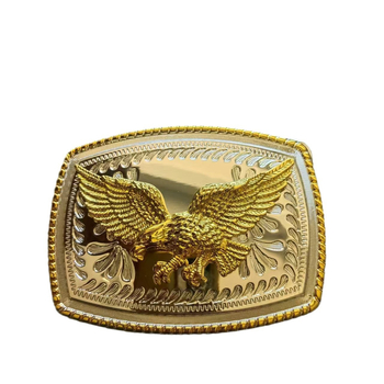 Tsingi sulamist Eagle`i kahevärviline galvaniseeritud vööpandla Lääne stiilis Euroopa ja Ameerika plahvatuste tehase otsetarnimine