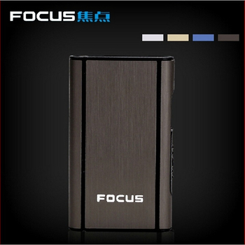 Focus Cigarette Box 10 db-os Durva Cigarette Box Automatikus Fújás Füst Ultra Vékony Alumínium Műanyag Cigarette Box Feliratozás