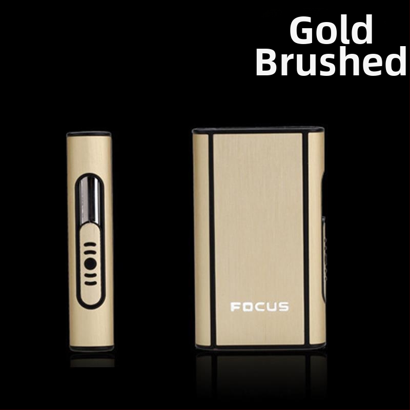 Focus Cigarette Box 10 db-os Durva Cigarette Box Automatikus Fújás Füst Ultra Vékony Alumínium Műanyag Cigarette Box Feliratozás