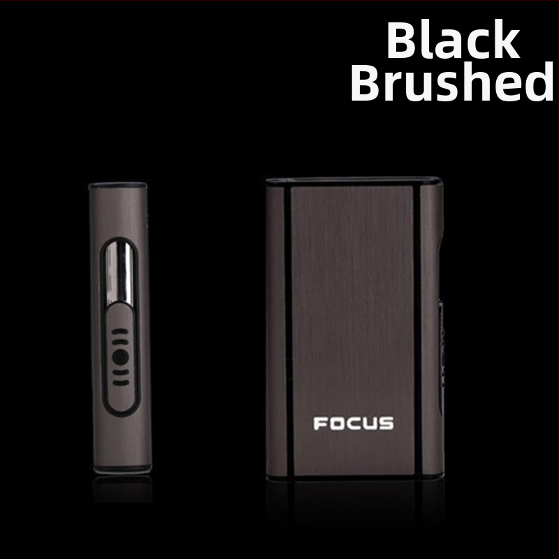 Focus Cigarette Box 10 db-os Durva Cigarette Box Automatikus Fújás Füst Ultra Vékony Alumínium Műanyag Cigarette Box Feliratozás