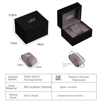 Matinės juodos spalvos laikrodžių dėžutė, daugiaspalvė, aukštos klasės medinė dėžutė, vienos spalvos laikrodžių dėžutė, laikrodžių dovanų dėžutė, gamintojo didmeninė prekyba, sandėliavimas